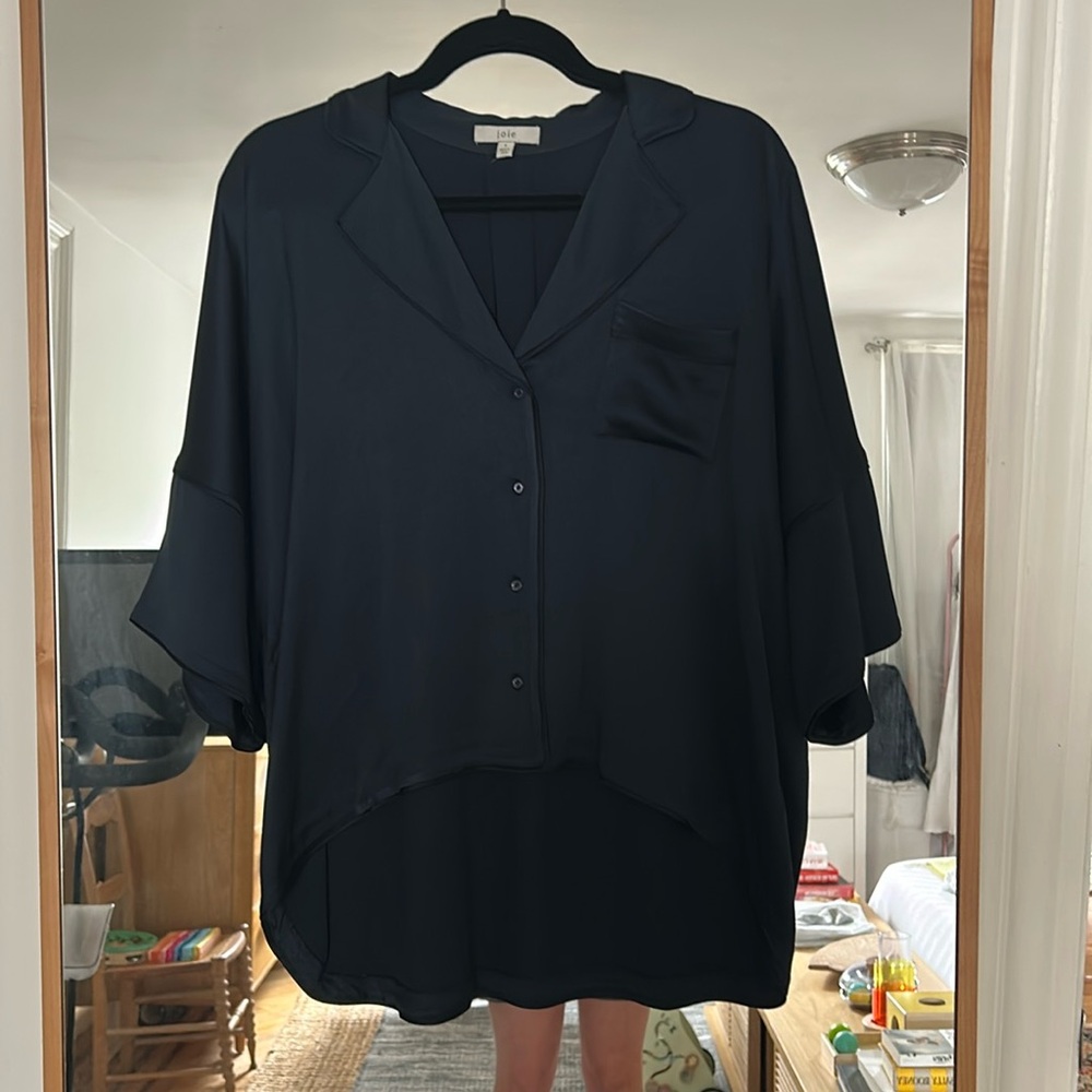 Navy blue blouse from Joie, size small